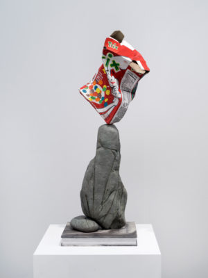 Trix Box Balancing on a Rock with a Book, 2019