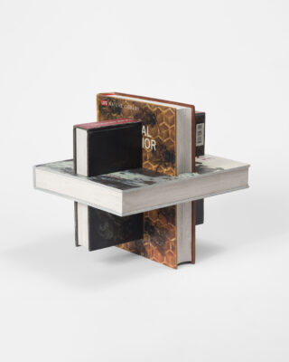 <i>3 Intersecting Books (Andy Goldsworthy, Animal Behavior, Leonardo da Vinci)</i>, 2020