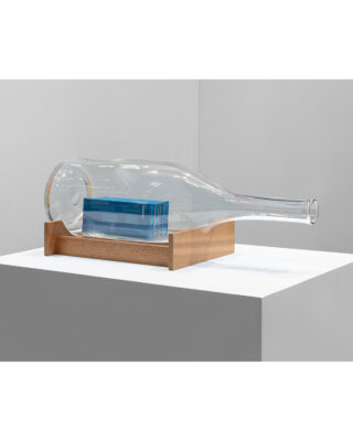 <i>Blue Shipping Container in a Bottle</i>, 2022