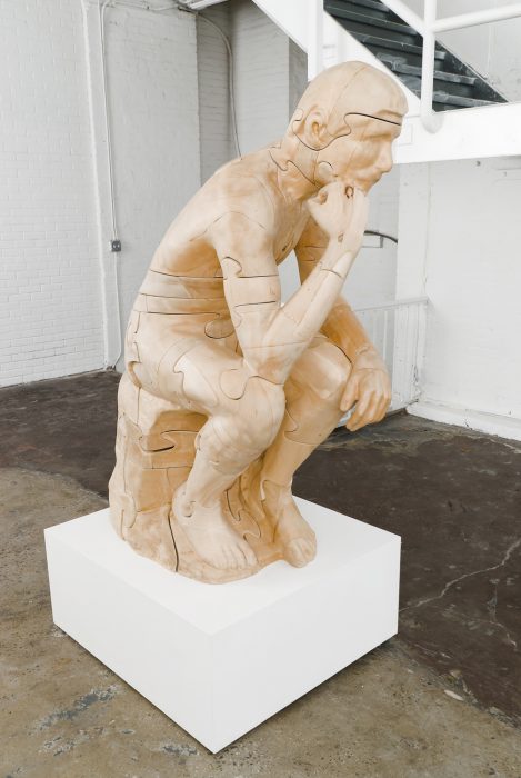Puzzleman, 2009
Basswood with carnauba wax
60 x 40 x 30 inches