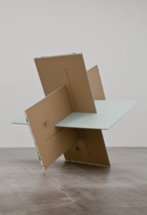 Dodecahedron, 2011
Plywood, paint and paper
96 x 96 x 96 inches