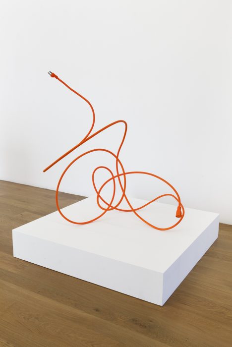 Extension Cord 5 (Free Radical), 2013
Mild steel with rubberized paint
33 x 29 x 22 inches