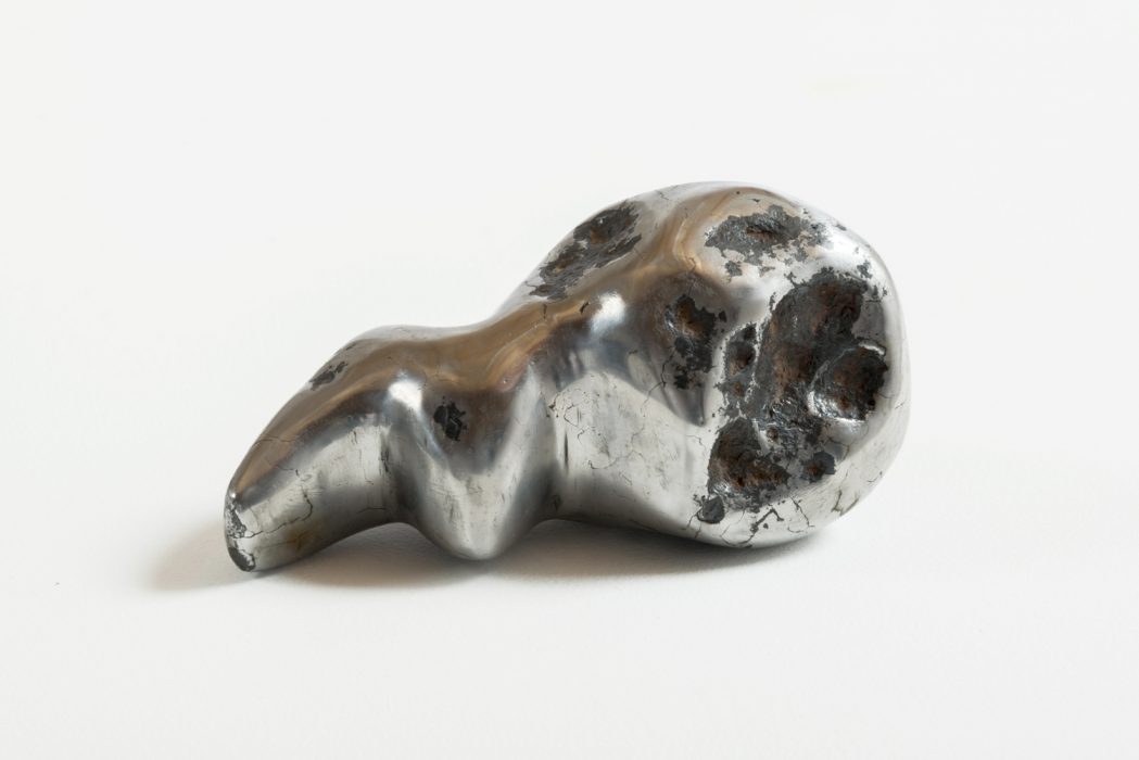 Untitled (Meteorite Sperm), 2014
2.5 x 4.75 x 3.5 inches
Carved meteorite