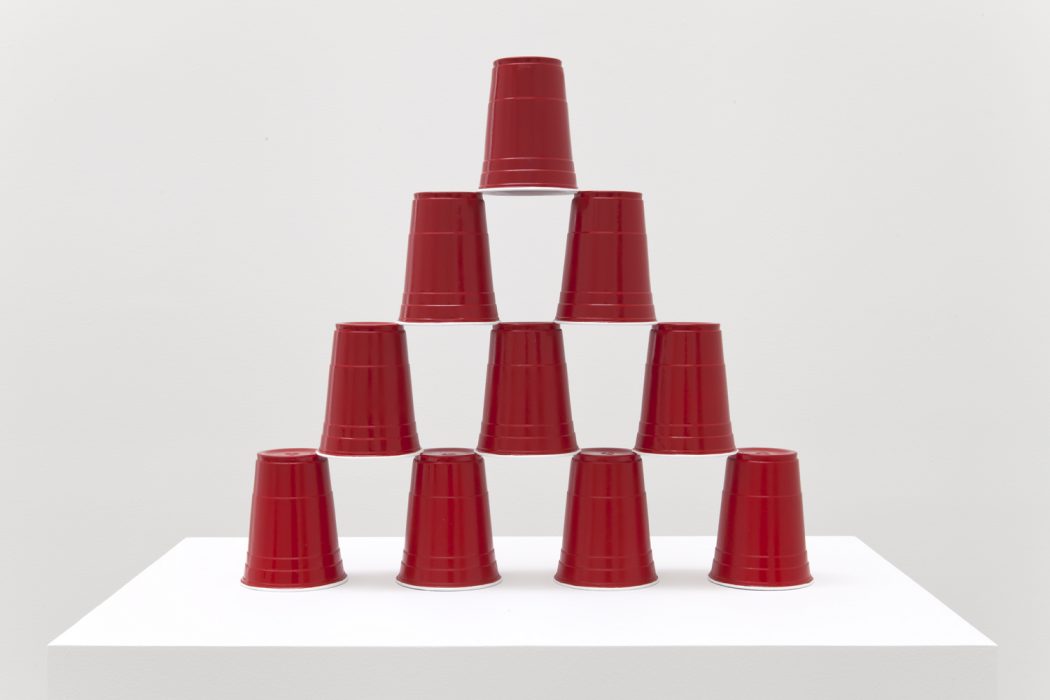 Party Cup Pyramid, 2014
Painted bronze
19 x 21 x 4 inches