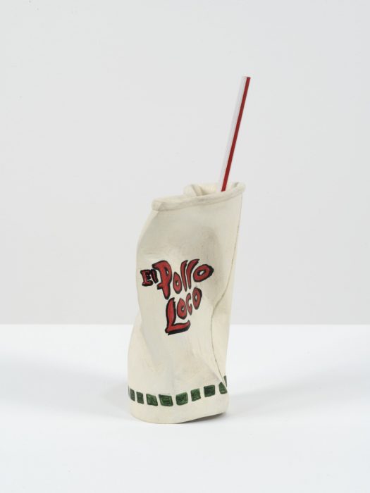 El Pollo Loco Cup #2 #1, 2016
Carved wood with paint
9 x 4.25 x 3 inches