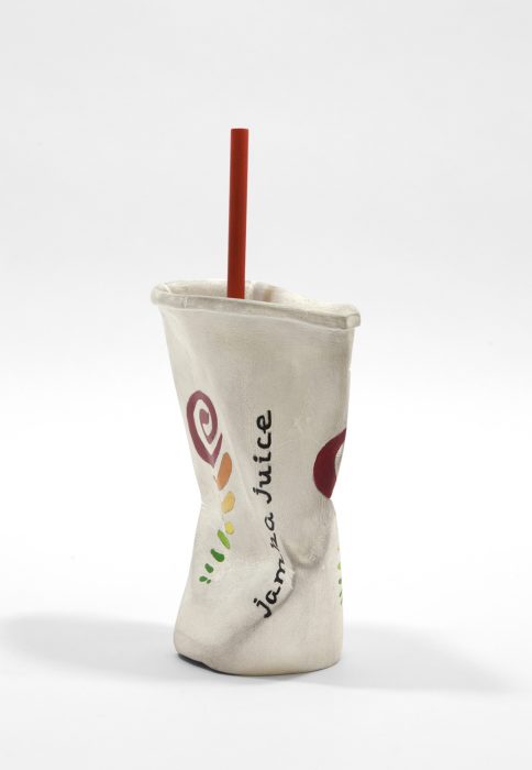 Jamba Juice Cup #1, 2017
Carved wood with paint
9.5 x 6 x 3 inches