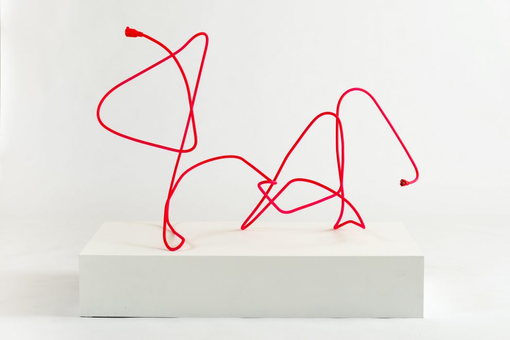 Extension Cord 6 (Free Radical), 2015
Mild steel with rubberized paint
35.5 x 50 x 31 inches